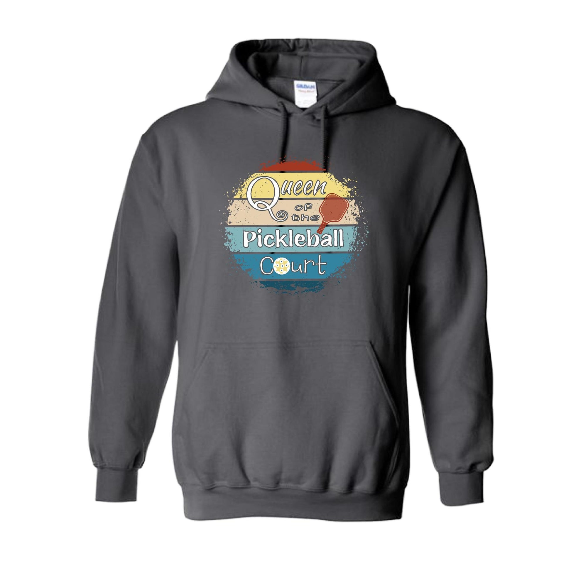 Queen of the Pickleball Court | Unisex Hoodie Athletic Sweatshirt | 50% Cotton/50% Polyester