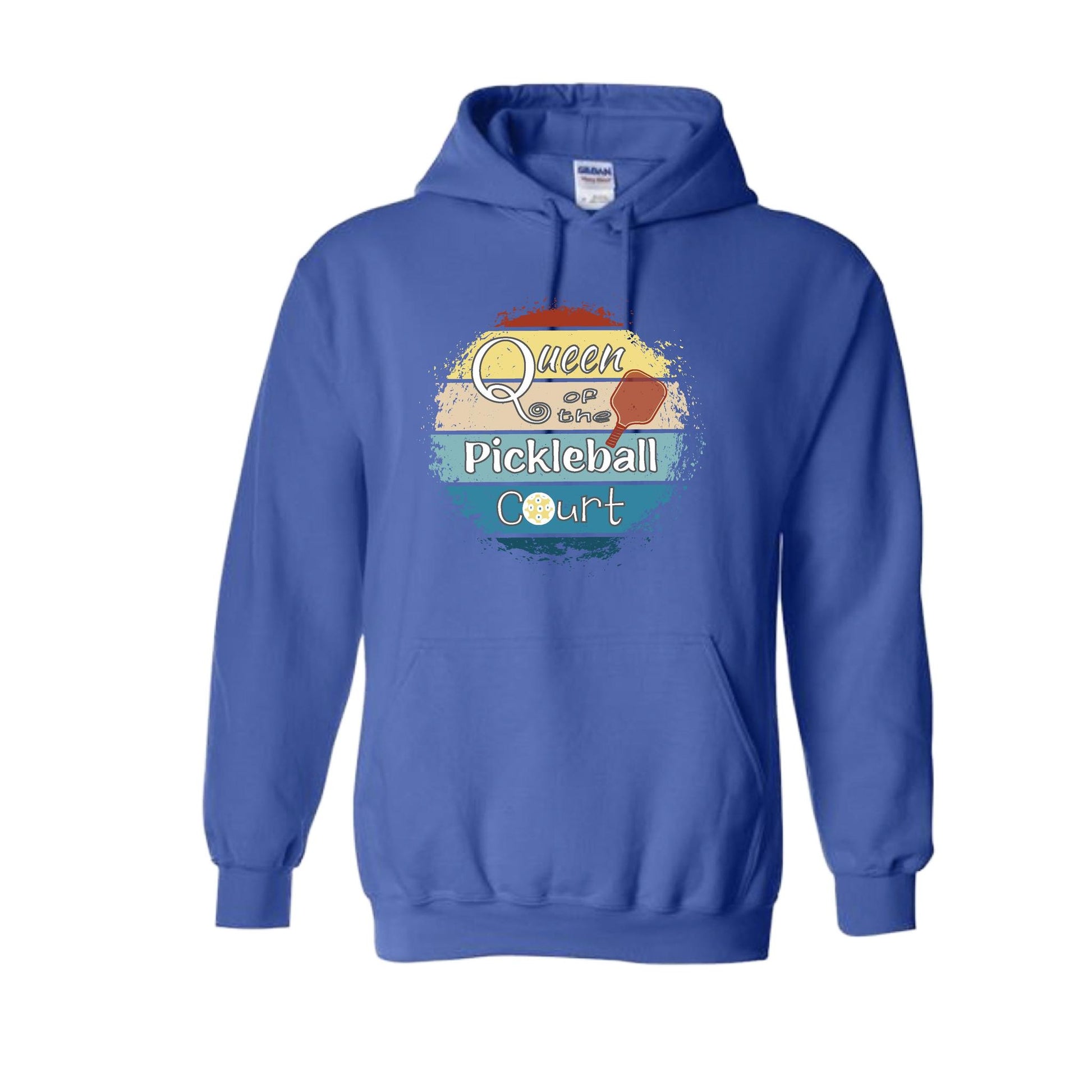Queen of the Pickleball Court | Unisex Hoodie Athletic Sweatshirt | 50% Cotton/50% Polyester
