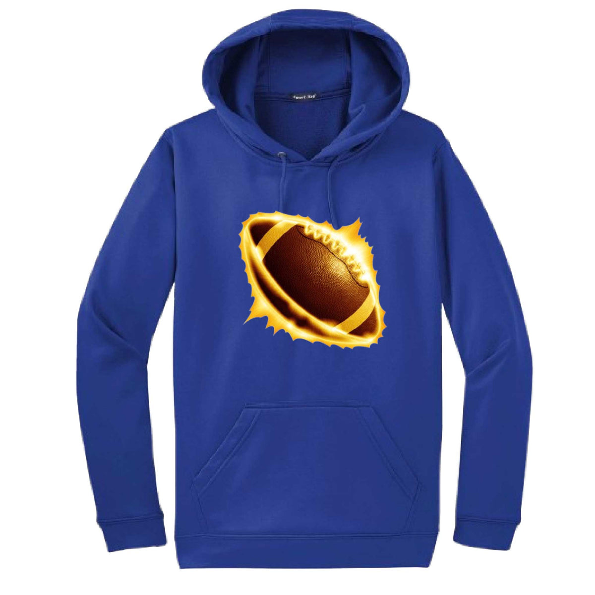 Radioactive Football | Unisex Hoodie Football Sweatshirt | 50% Cotton/50% Polyester