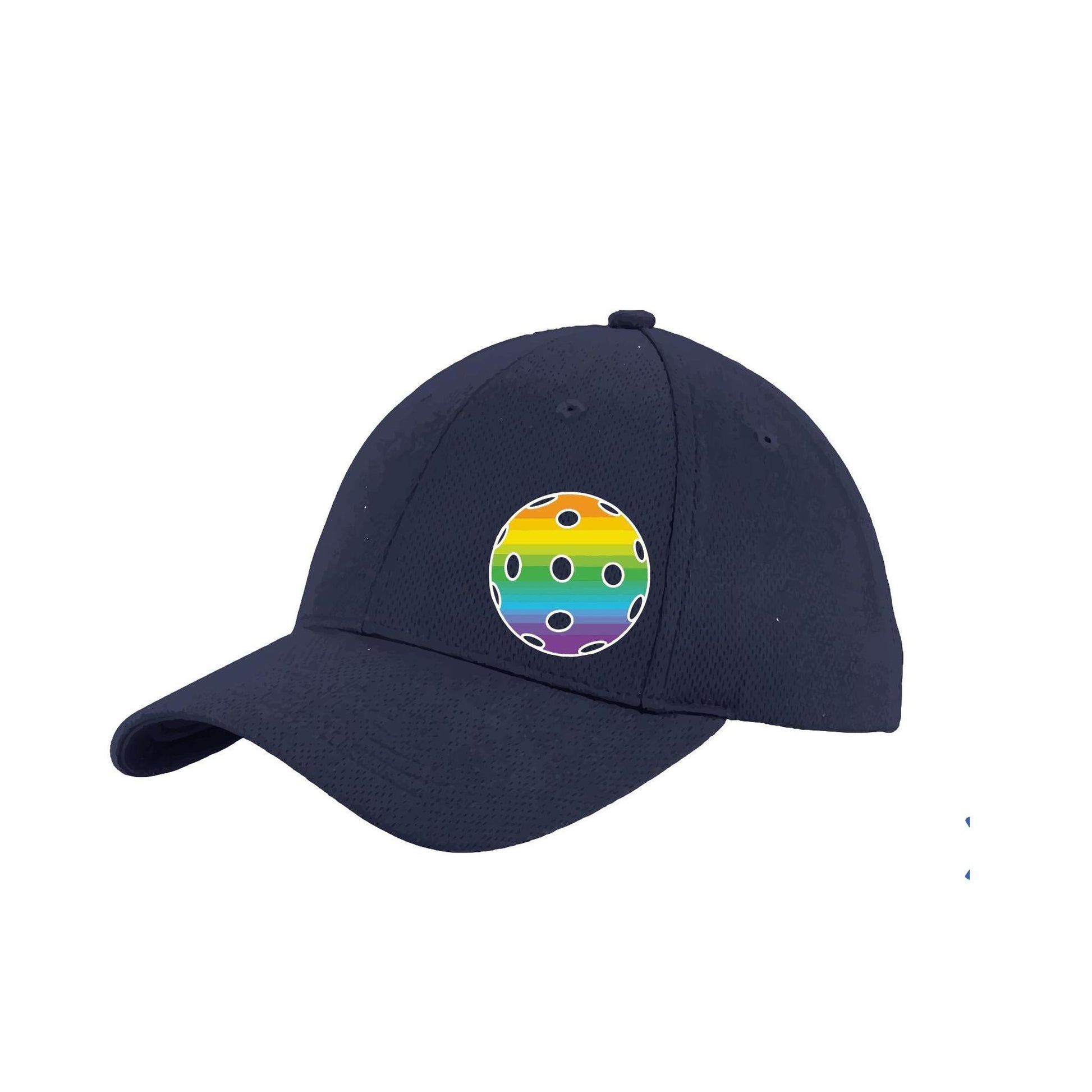 Rainbow Pickleball (Customizable) | Pickleball Hat | Moisture-Wicking 100% Polyester