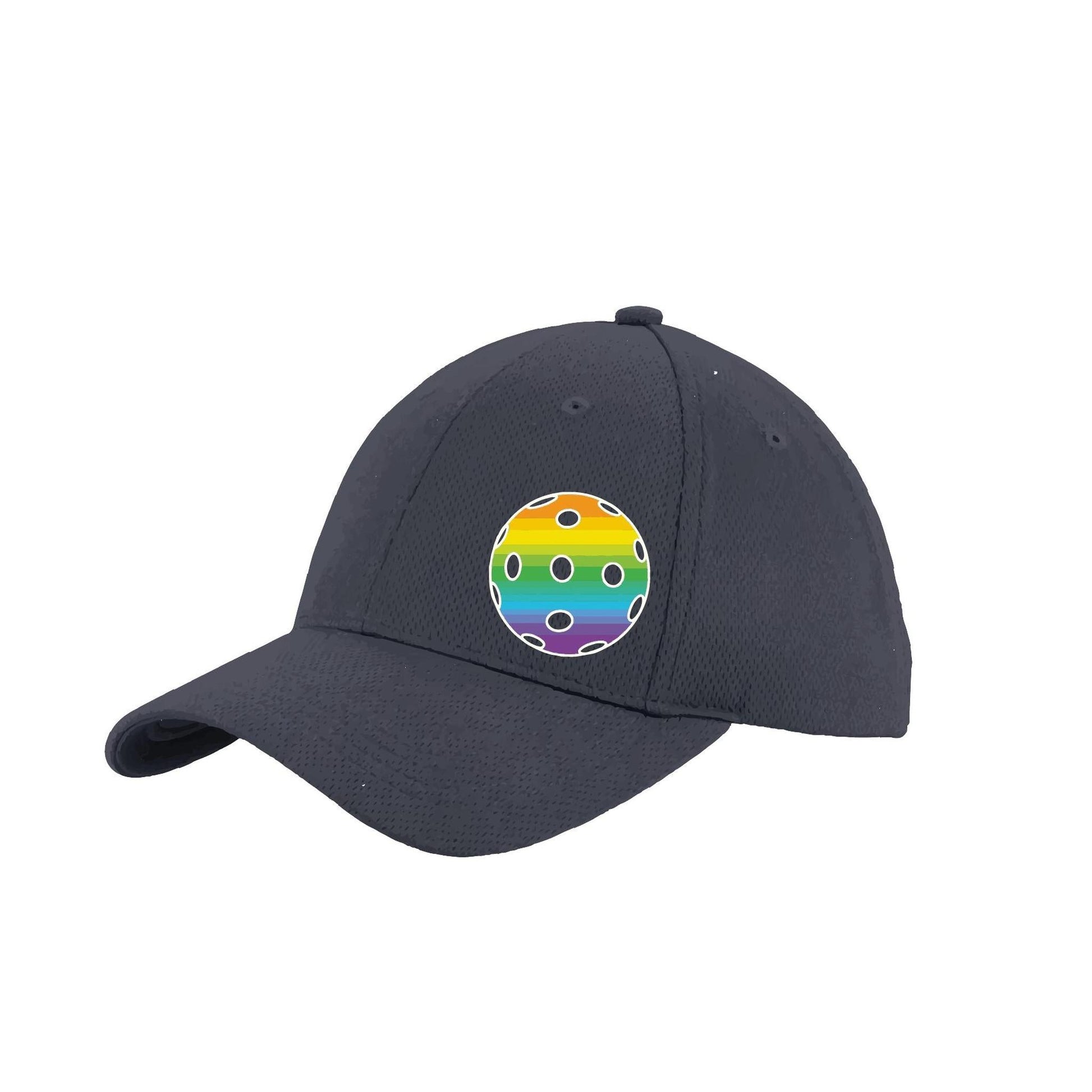 Rainbow Pickleball (Customizable) | Pickleball Hat | Moisture-Wicking 100% Polyester