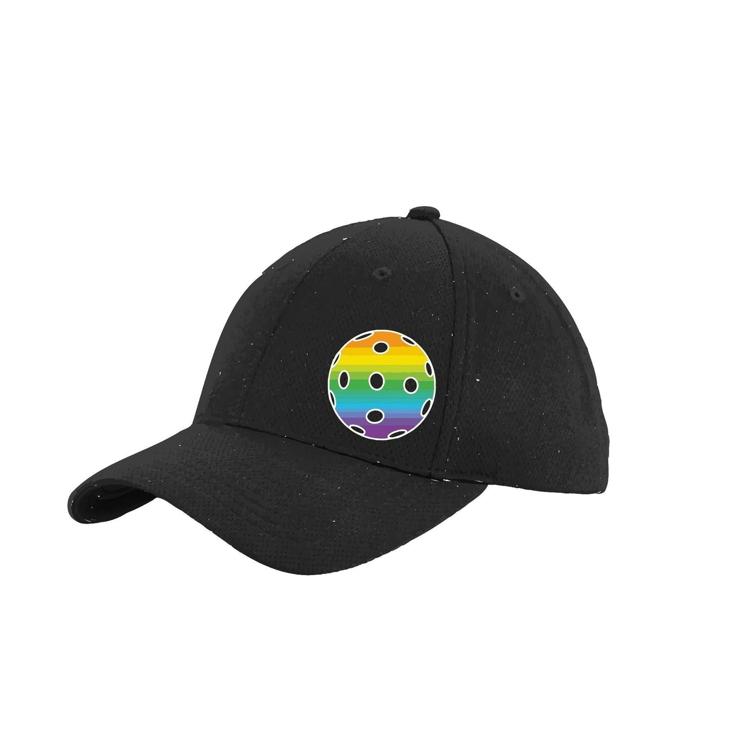 Rainbow Pickleball (Customizable) | Pickleball Hat | Moisture-Wicking 100% Polyester