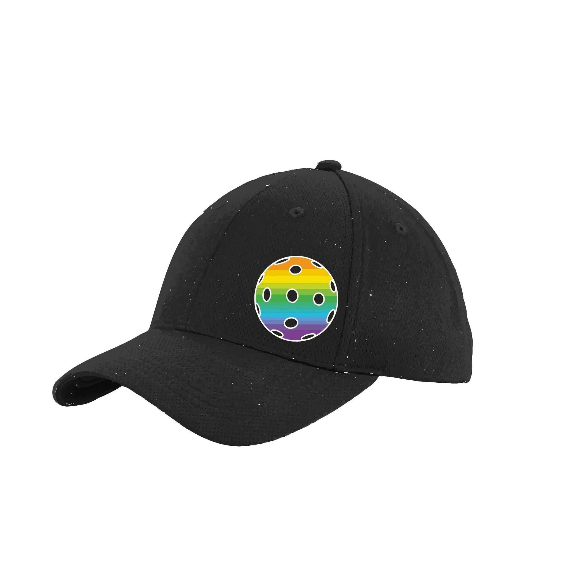 Rainbow Pickleball (Customizable) | Pickleball Hat | Moisture-Wicking 100% Polyester