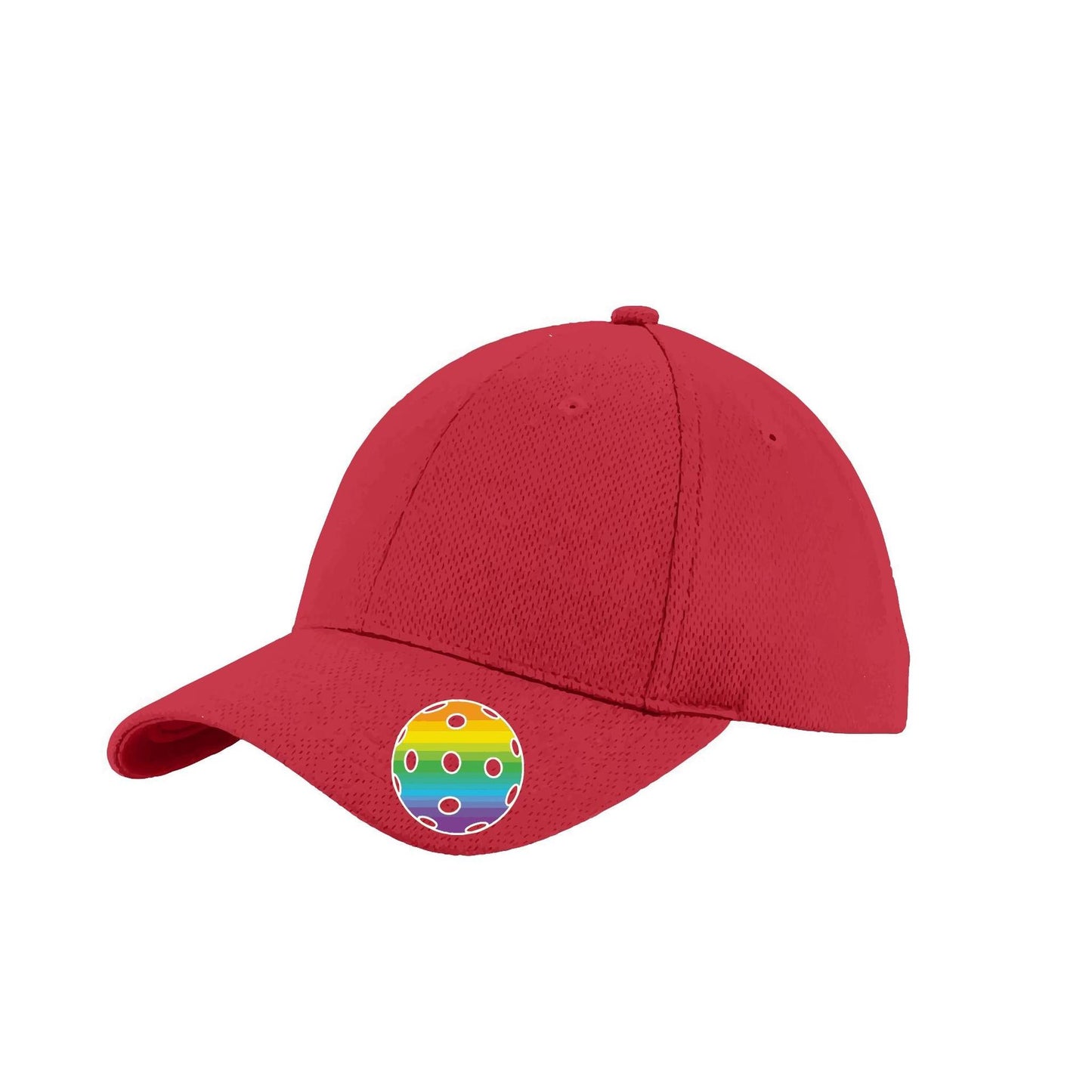 Rainbow Pickleball (Customizable) | Pickleball Hat | Moisture-Wicking 100% Polyester
