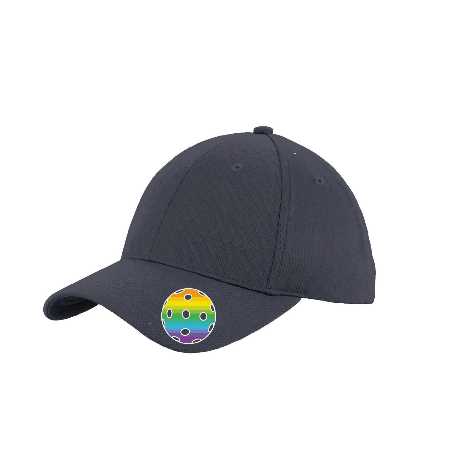 Rainbow Pickleball (Customizable) | Pickleball Hat | Moisture-Wicking 100% Polyester