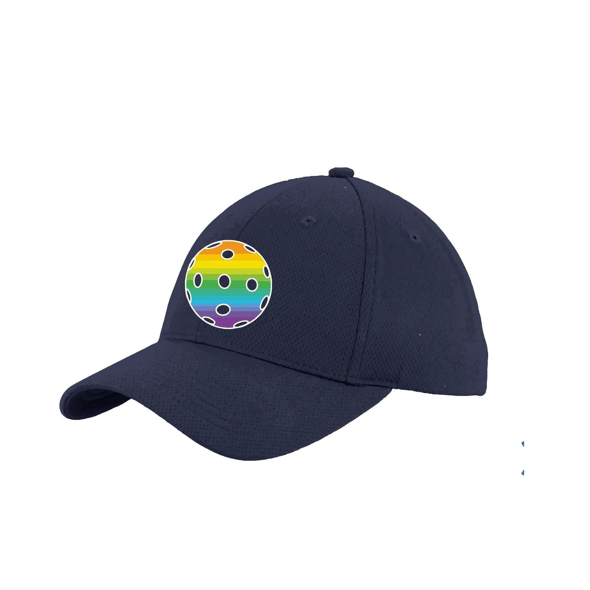 Rainbow Pickleball (Customizable) | Pickleball Hat | Moisture-Wicking 100% Polyester