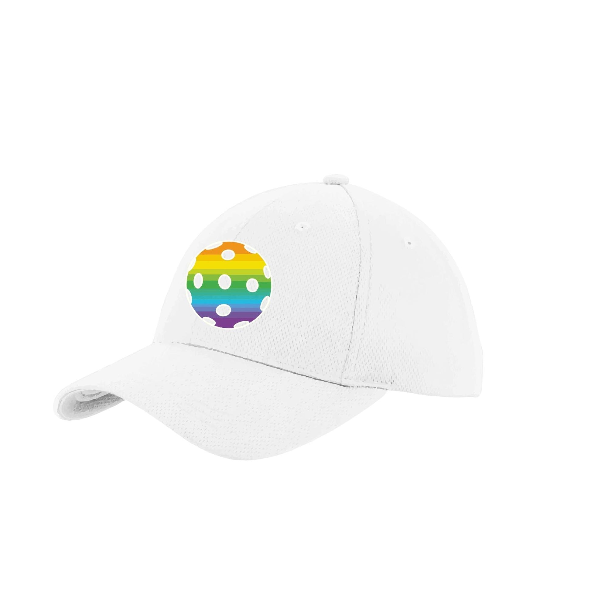 Rainbow Pickleball (Customizable) | Pickleball Hat | Moisture-Wicking 100% Polyester