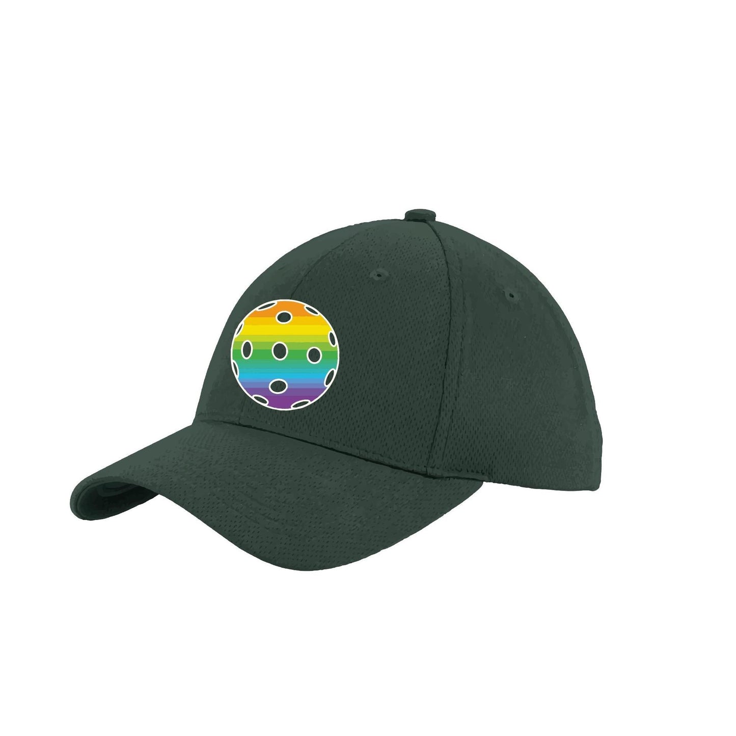 Rainbow Pickleball (Customizable) | Pickleball Hat | Moisture-Wicking 100% Polyester