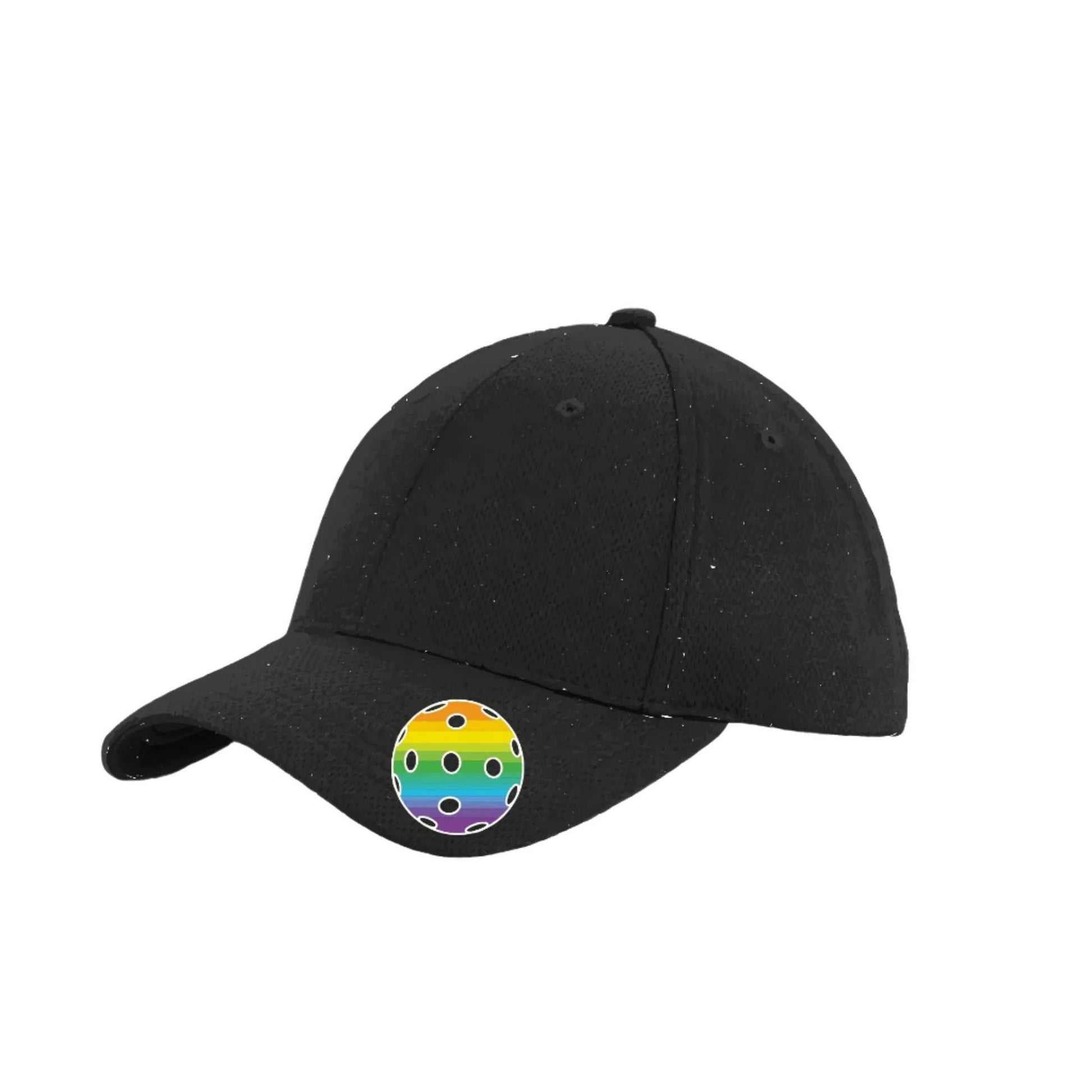 Rainbow Pickleball (Customizable) | Pickleball Hat | Moisture-Wicking 100% Polyester
