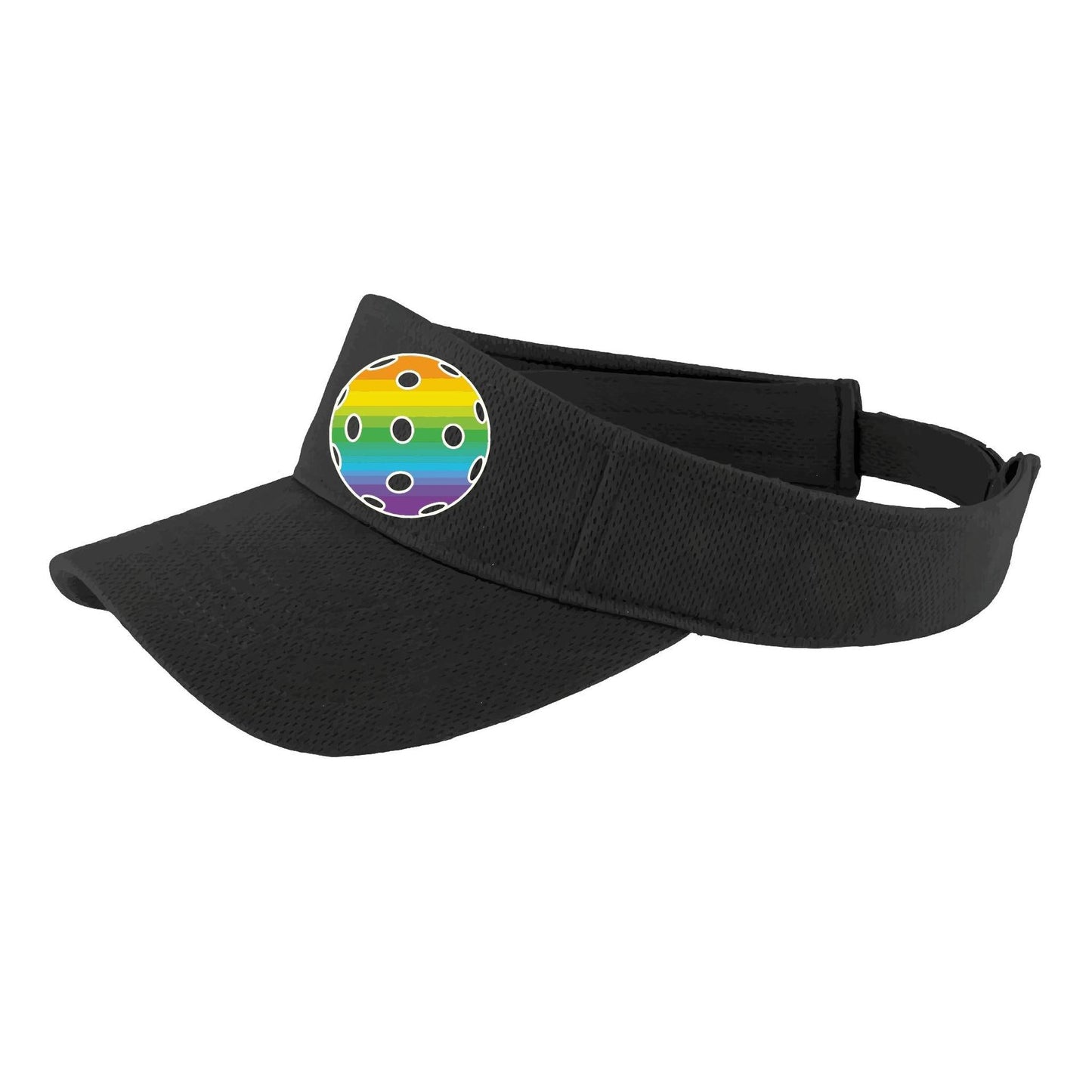Rainbow Pickleball (Customizable) | Pickleball Visors | Moisture Wicking 100% Polyester