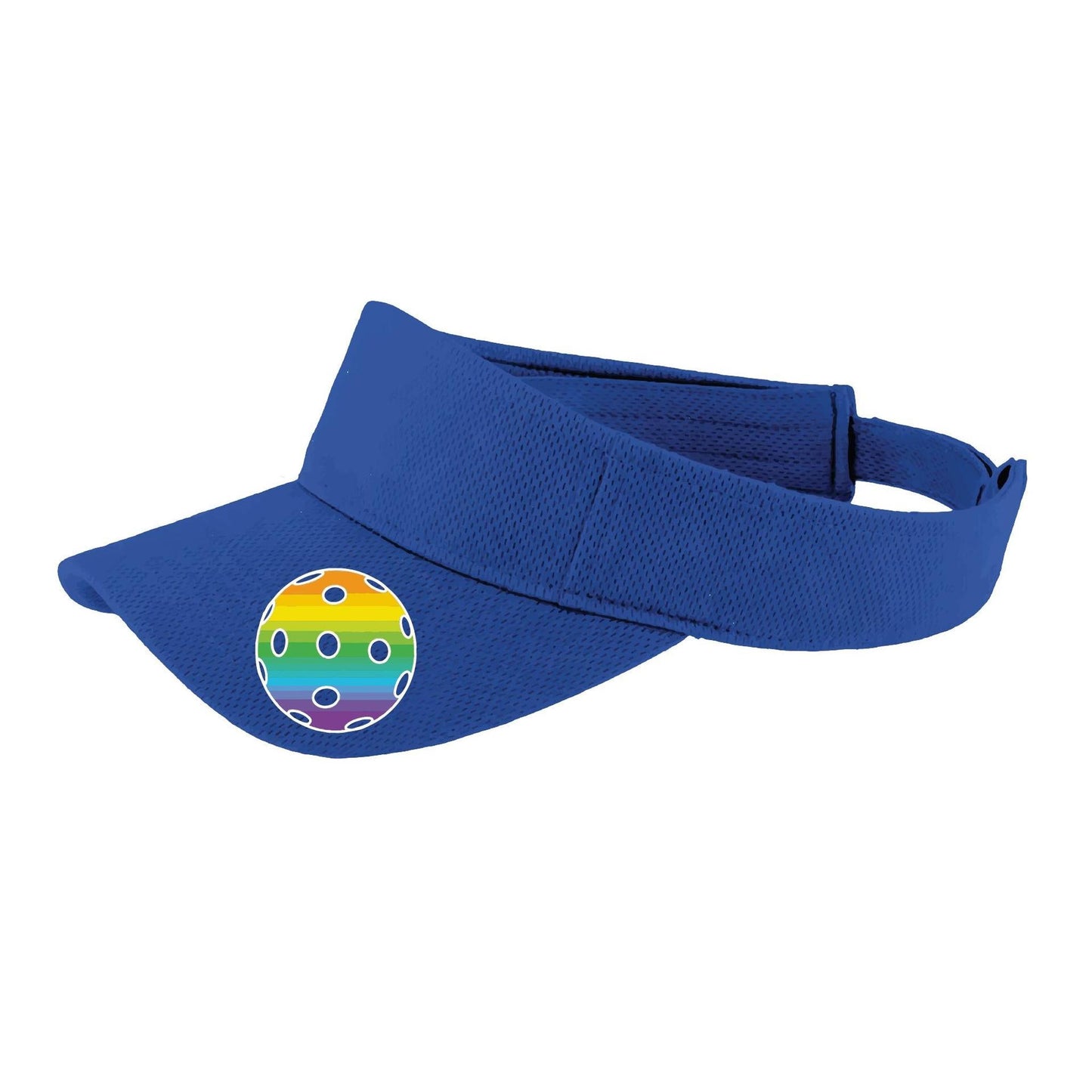 Rainbow Pickleball (Customizable) | Pickleball Visors | Moisture Wicking 100% Polyester