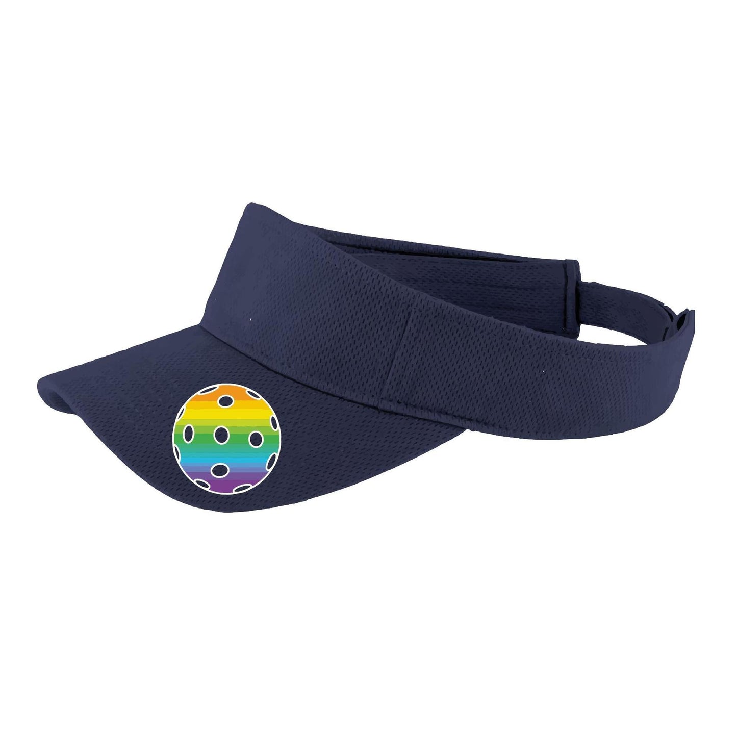Rainbow Pickleball (Customizable) | Pickleball Visors | Moisture Wicking 100% Polyester