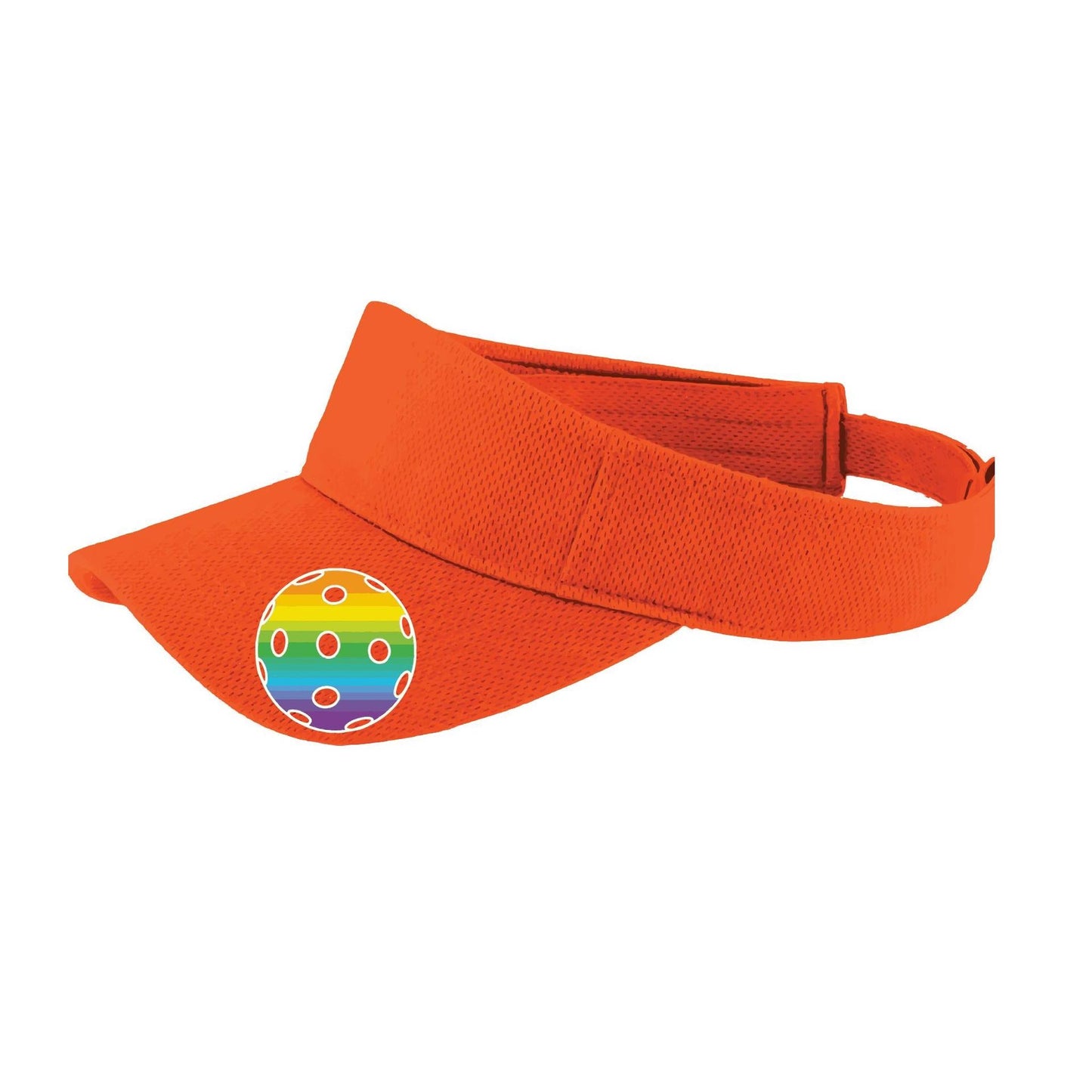 Rainbow Pickleball (Customizable) | Pickleball Visors | Moisture Wicking 100% Polyester