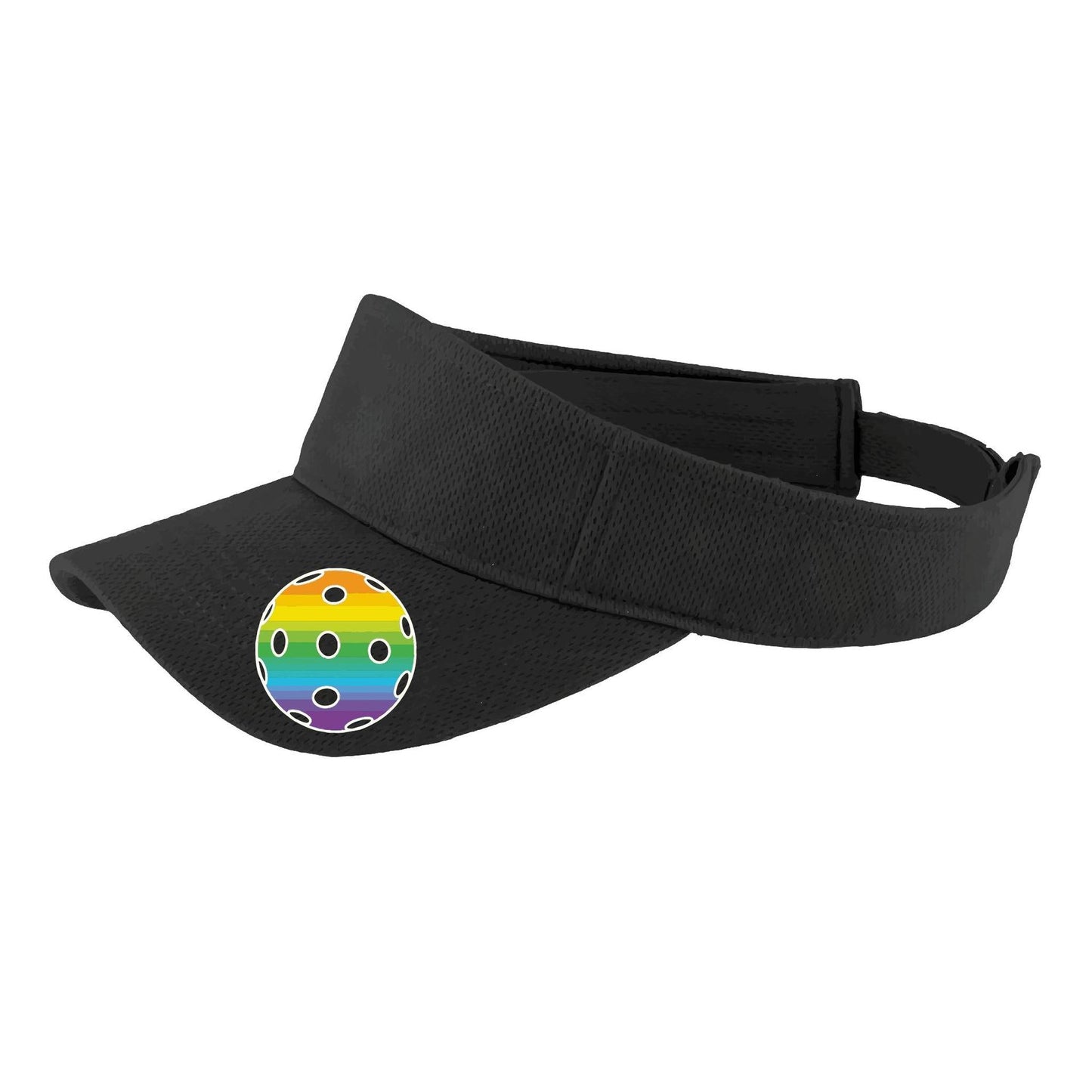 Rainbow Pickleball (Customizable) | Pickleball Visors | Moisture Wicking 100% Polyester