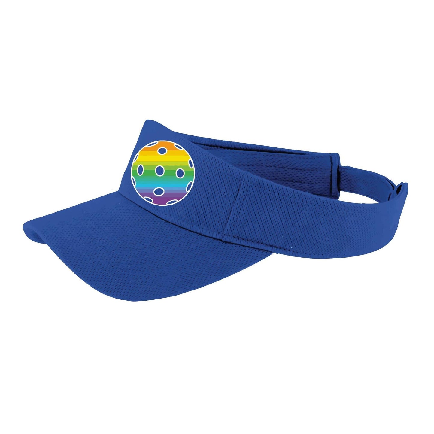 Rainbow Pickleball (Customizable) | Pickleball Visors | Moisture Wicking 100% Polyester