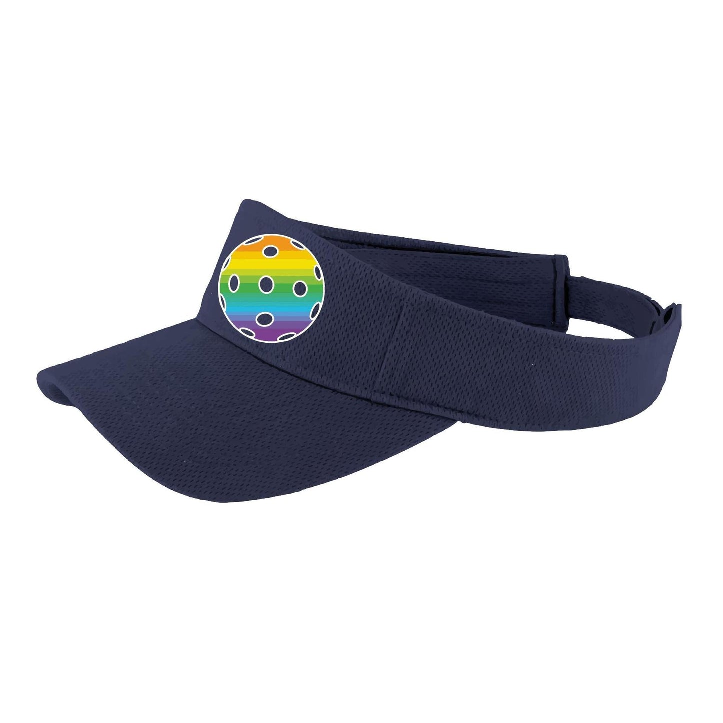 Rainbow Pickleball (Customizable) | Pickleball Visors | Moisture Wicking 100% Polyester