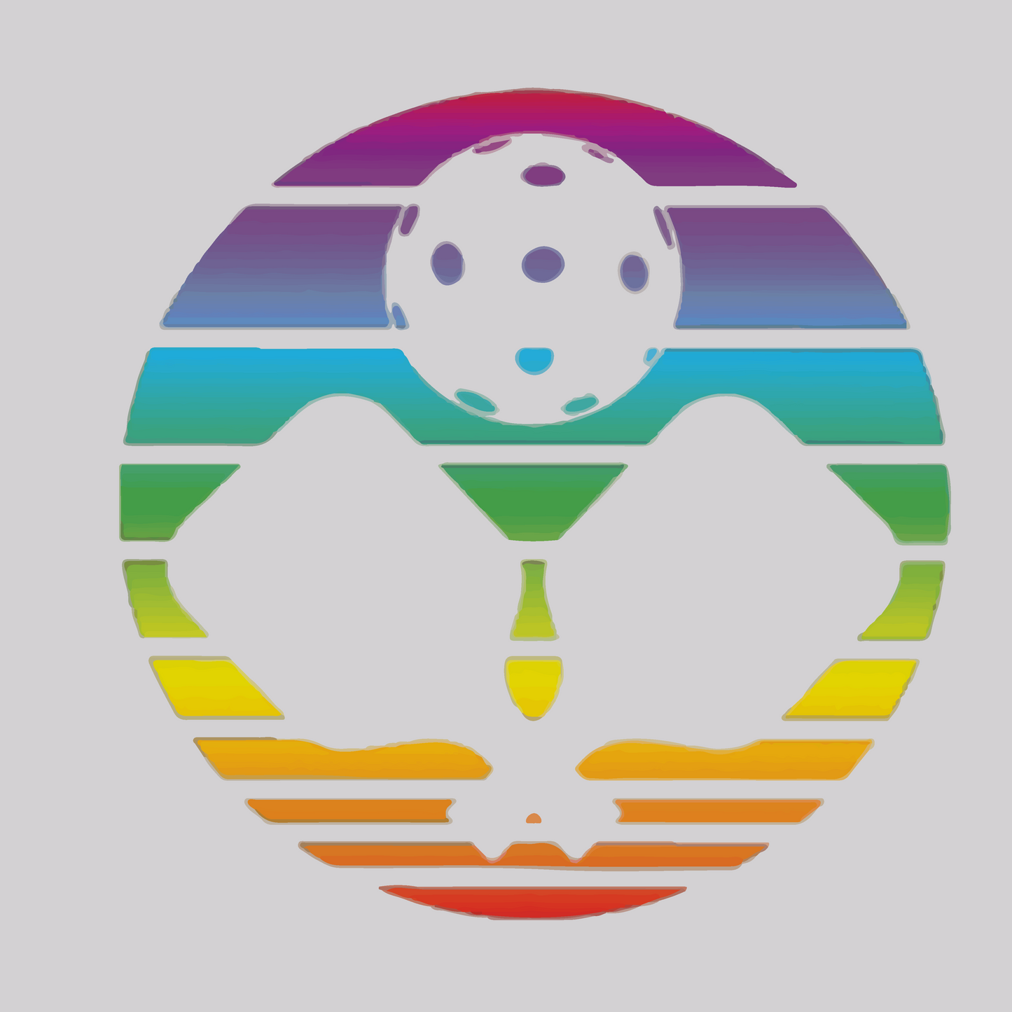 Pickleball Rainbow | Baby Knotted Sleeper