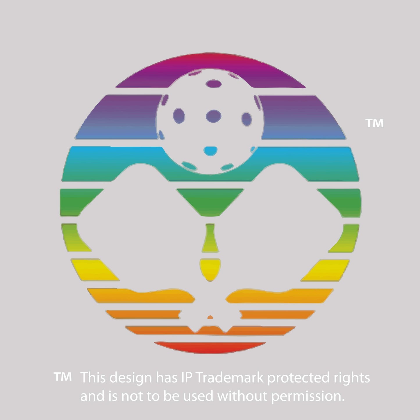 Pickleball Rainbow | Infant Long Sleeve One Piece Outfit | 100% Cotton