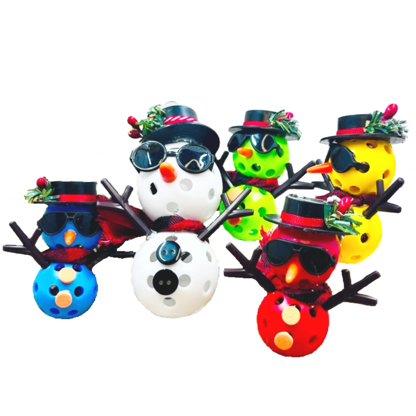 Snowman Pickleball Ornaments | Pickleball Christmas Gifts And Decor