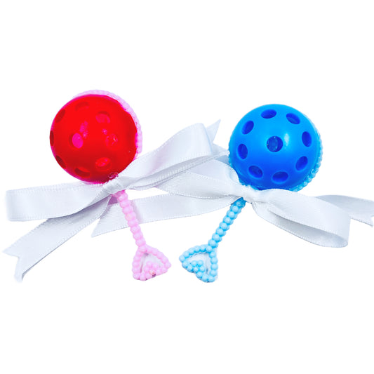 Pickleball Rattle Baby Shower Favors (Set Of 6) | Fun Pickleball Gifts