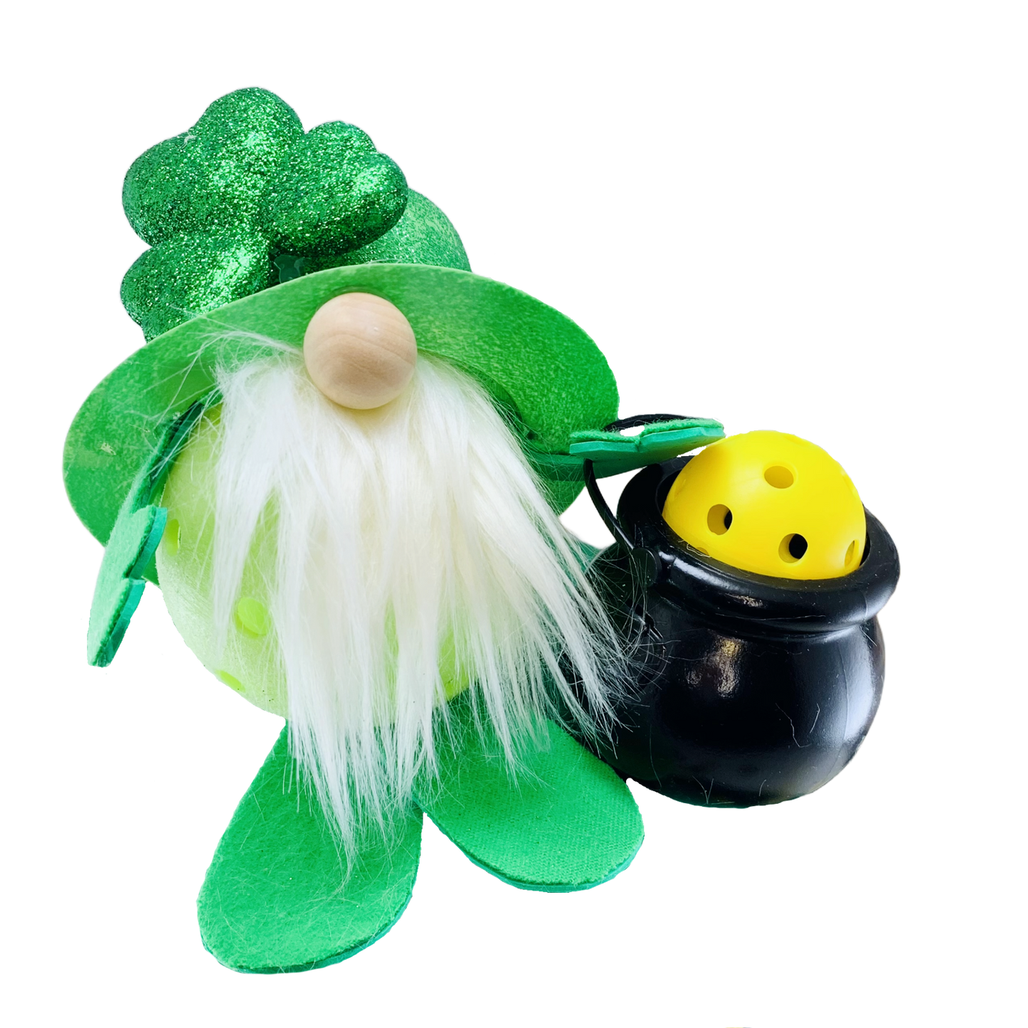 Lucky The Pickleball Gnome | Pickleball St. Patty's Gifts And Decor