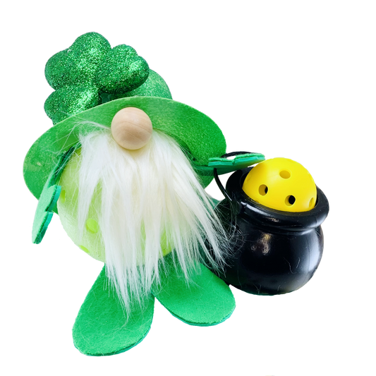 Lucky The Pickleball Gnome | Pickleball St. Patty's Gifts And Decor