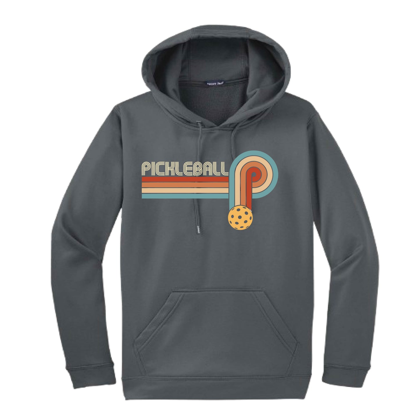 Retro Pickleball | Unisex Hoodie Athletic Sweatshirt | 50% Cotton/50% Polyester