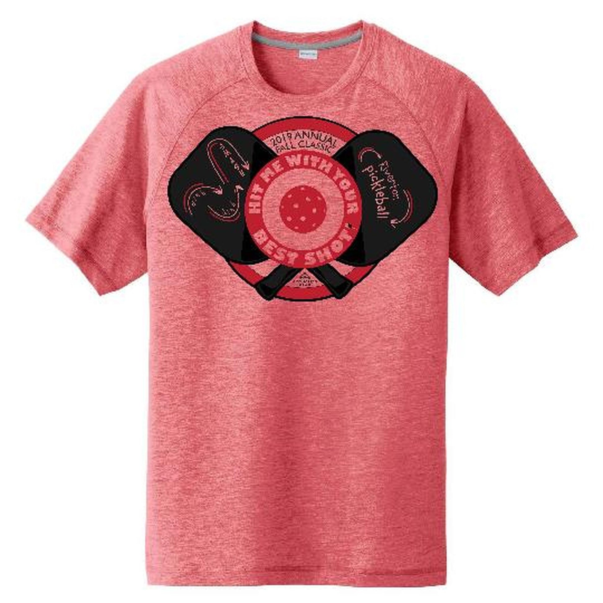 Riverton City Pickleball Tournament | Men's Short Sleeve Athletic Performance T-Shirt | Pickleball Tournaments