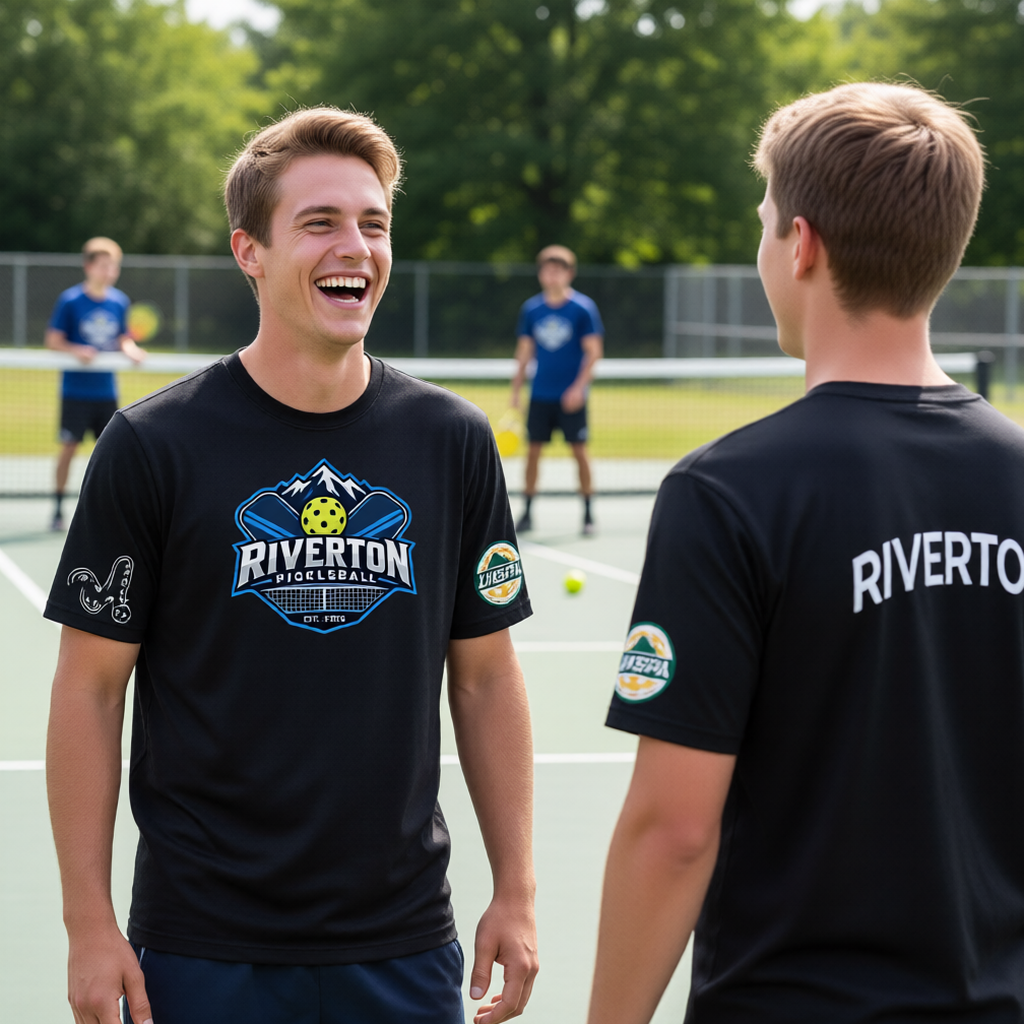 Riverton High USHPA | Men's Short Sleeve Crewneck T-Shirts | 100% Polyester