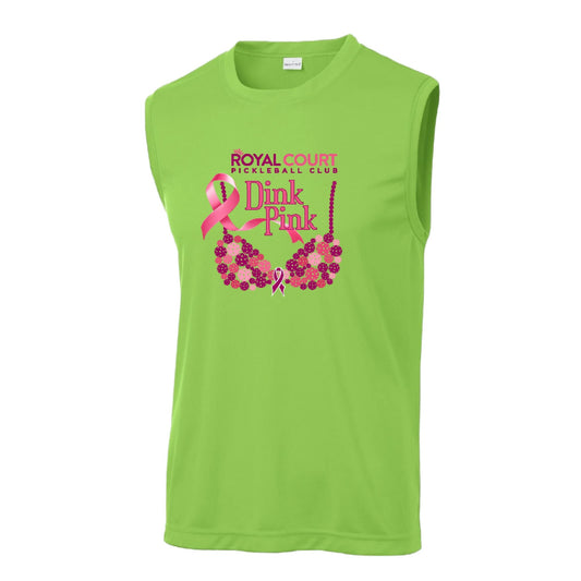 Royal Court Dink Pink | Men's Sleeveless Athletic Performance T-Shirt | 100% Polyester