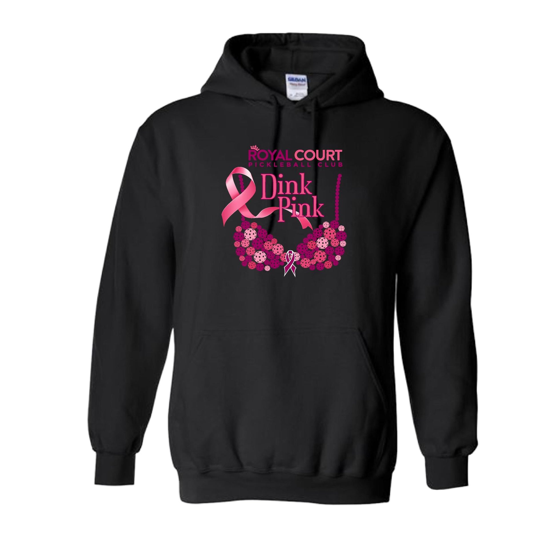 Royal Court Dink Pink | Unisex Hoodie Athletic Sweatshirt | 50% Cotton/50% Polyester