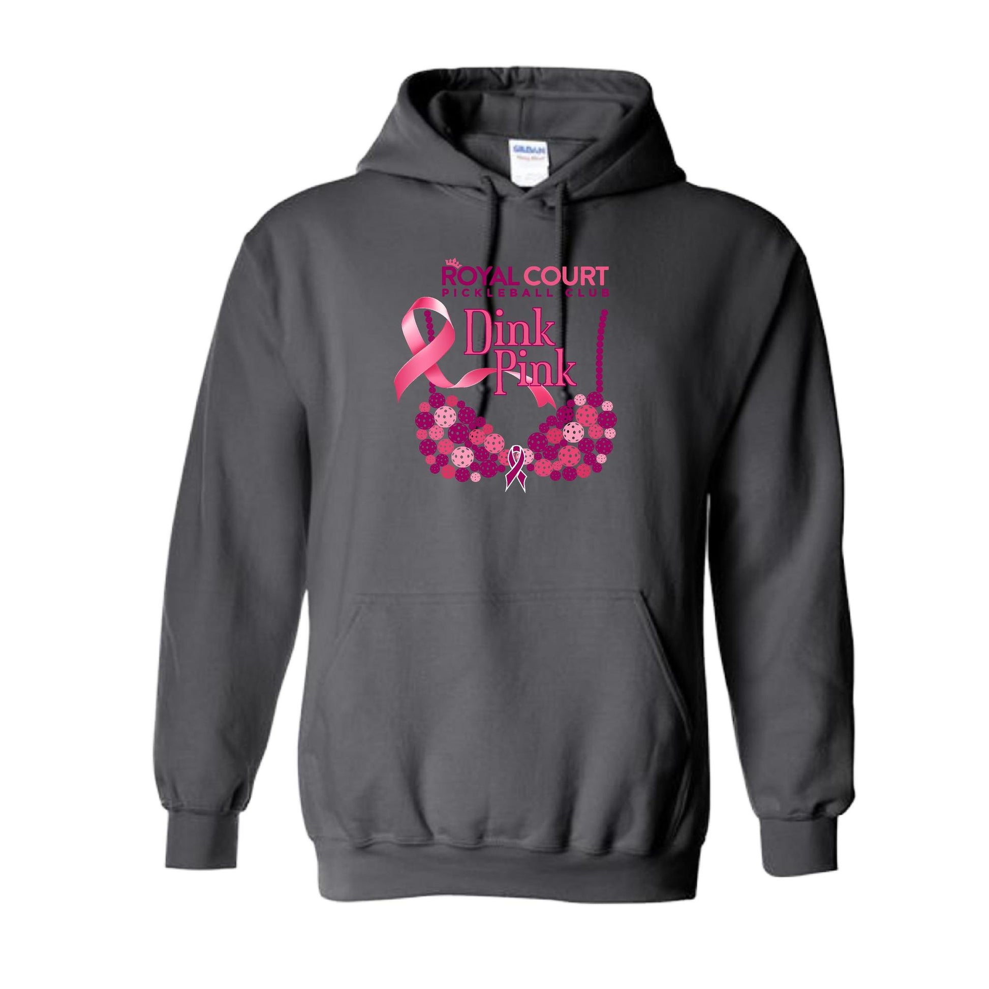 Royal Court Dink Pink | Unisex Hoodie Athletic Sweatshirt | 50% Cotton/50% Polyester