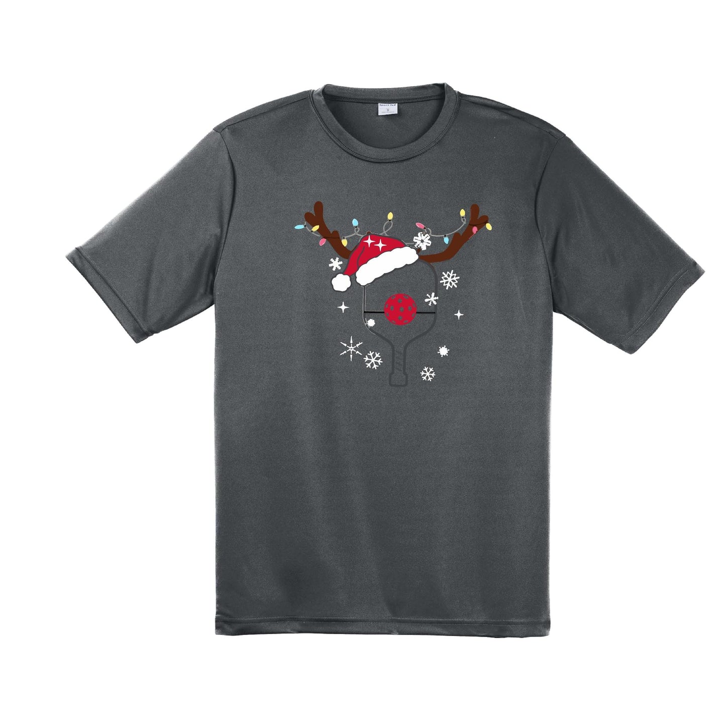 Rudolph The Pickling Reindeer Paddle | Men's Short Sleeve Athletic Performance T-Shirt | 100% Polyester