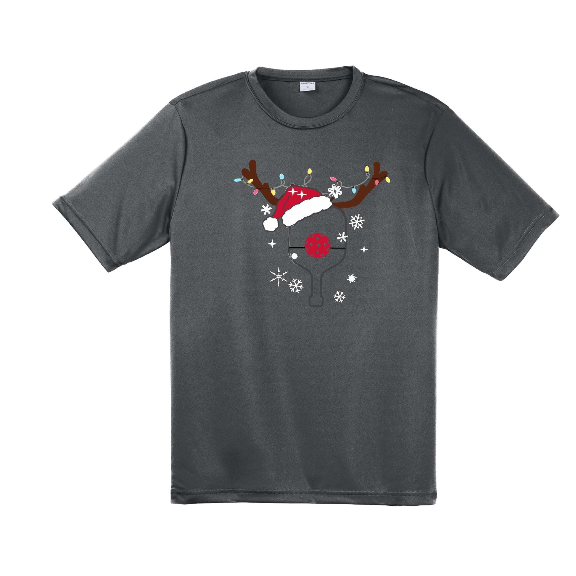 Rudolph The Pickling Reindeer Paddle | Men's Short Sleeve Athletic Performance T-Shirt | 100% Polyester