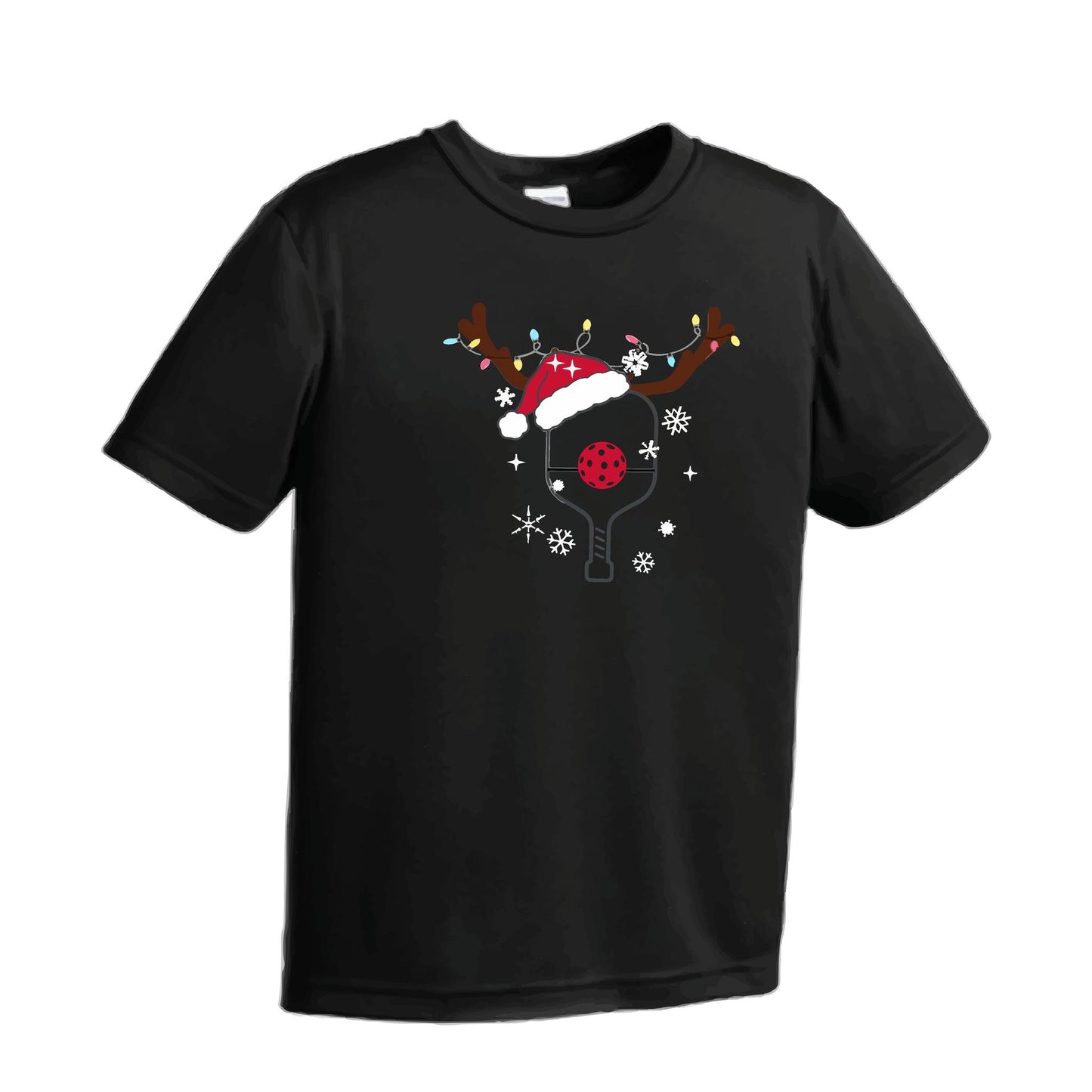 Rudolph The Pickling Reindeer Paddle | Men's Short Sleeve Athletic Performance T-Shirt | 100% Polyester