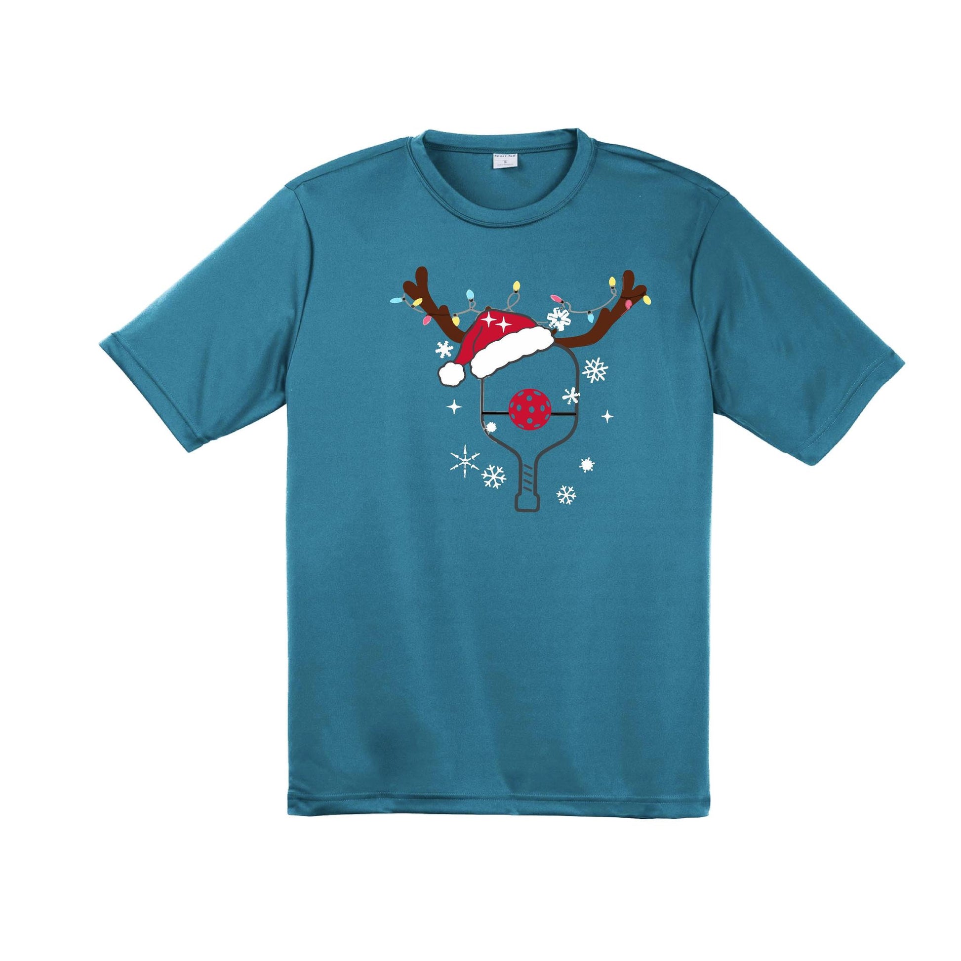 Rudolph The Pickling Reindeer Paddle | Men's Short Sleeve Athletic Performance T-Shirt | 100% Polyester