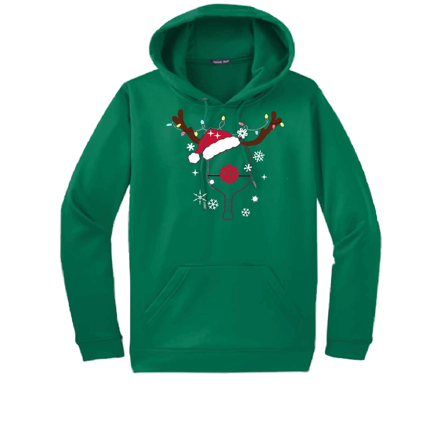 Rudolph The Pickling Reindeer Paddle | Unisex Hoodie Athletic Sweatshirt | 50% Cotton/50% Polyester