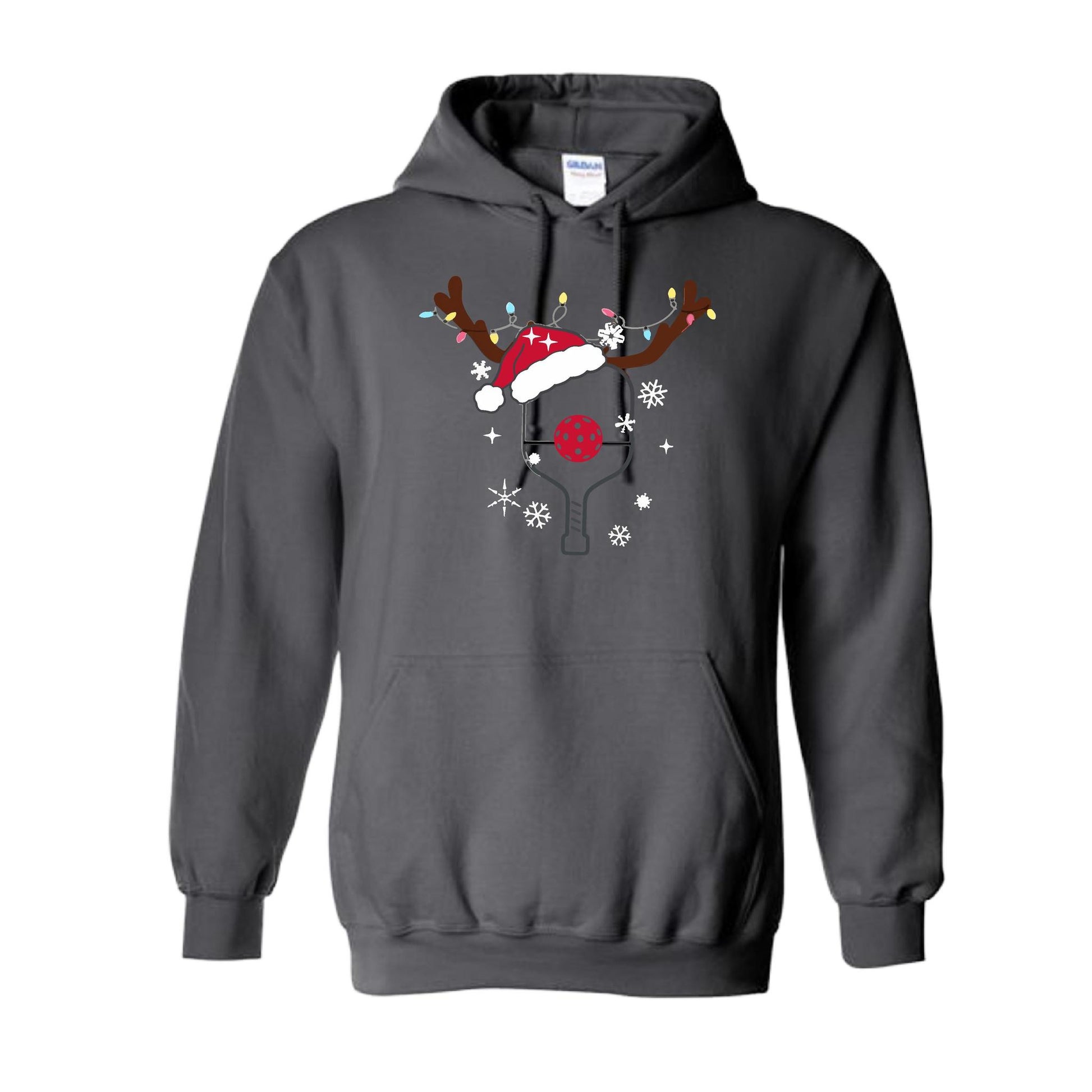 Rudolph The Pickling Reindeer Paddle | Unisex Hoodie Athletic Sweatshirt | 50% Cotton/50% Polyester