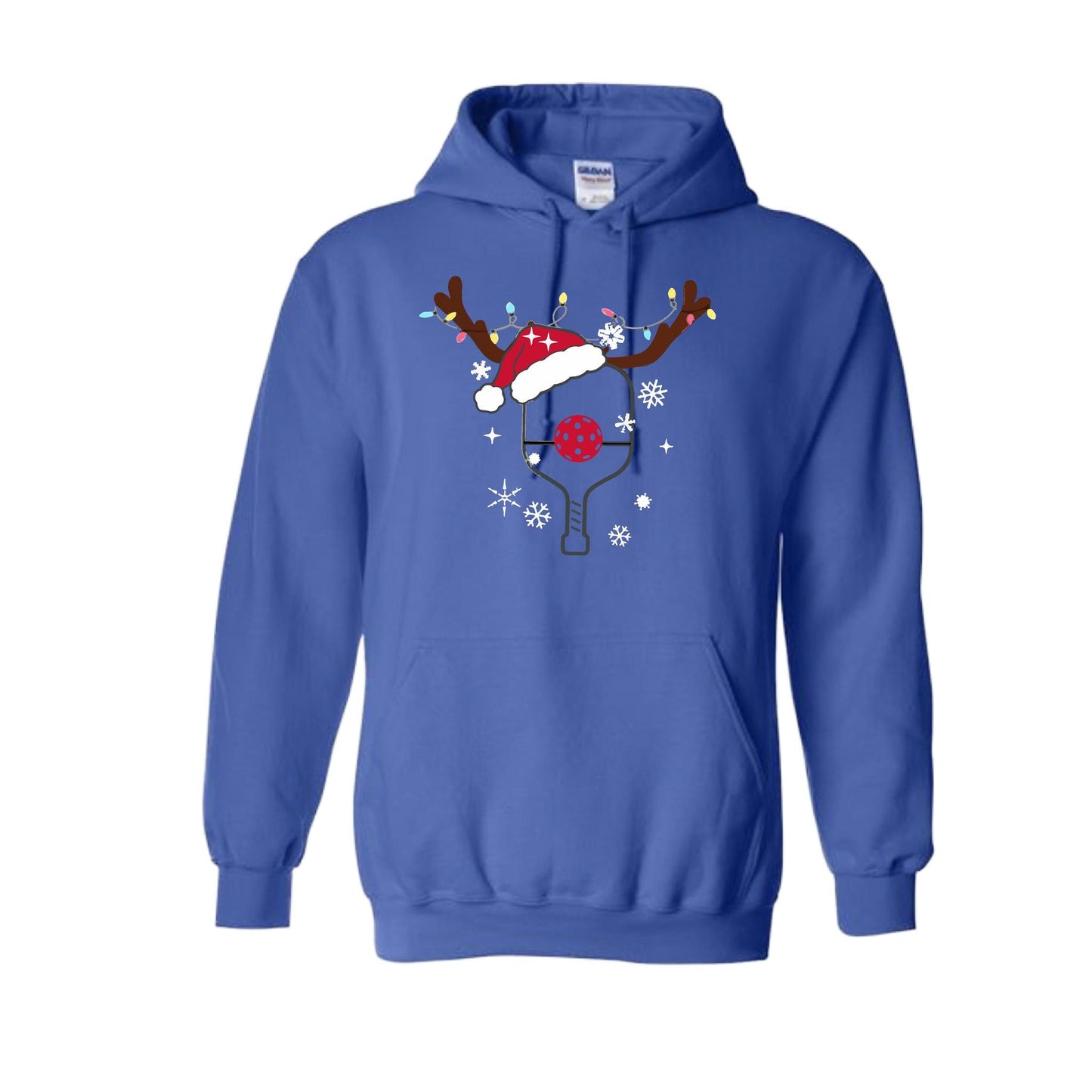 Rudolph The Pickling Reindeer Paddle | Unisex Hoodie Athletic Sweatshirt | 50% Cotton/50% Polyester