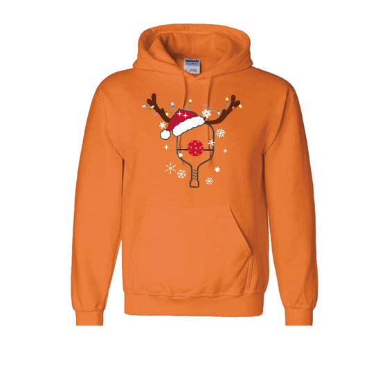 Rudolph The Pickling Reindeer Paddle | Unisex Hoodie Athletic Sweatshirt | 50% Cotton/50% Polyester