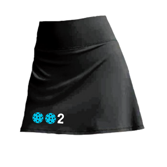 002 With Pickleballs (Colors Cyan, Purple, Orange, Red, Rainbow) | Women's Pickleball Skort