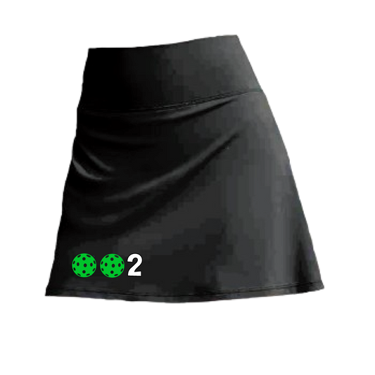 002 With Pickleballs (Colors White, Green, Yellow, Stars, Pink) | Women's Pickleball Skort