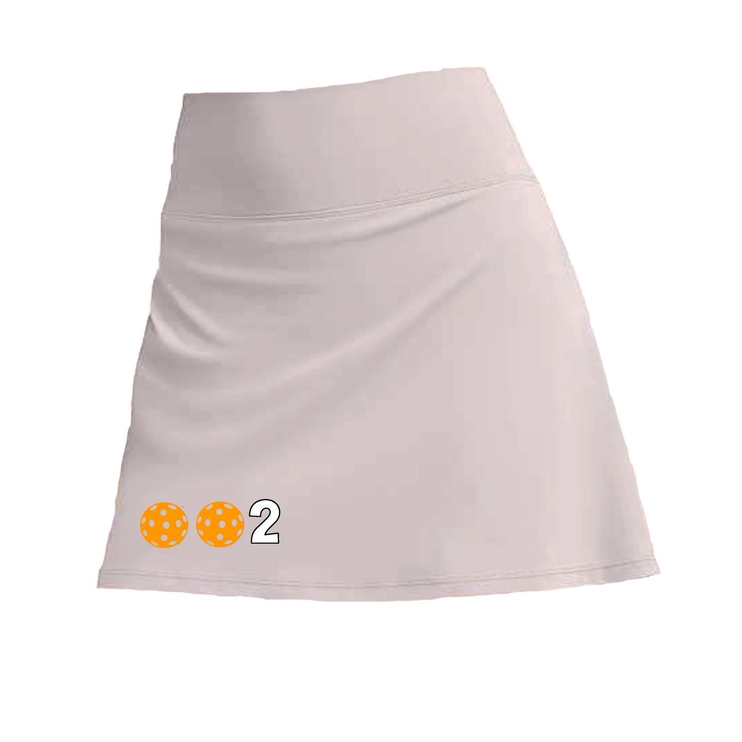 002 With Pickleballs (Colors Cyan, Purple, Orange, Red, Rainbow) | Women's Pickleball Skort