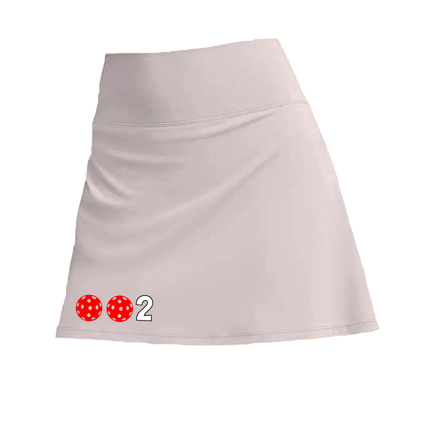 002 With Pickleballs (Colors Cyan, Purple, Orange, Red, Rainbow) | Women's Pickleball Skort