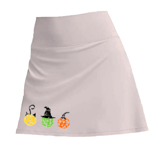 Cat Witch Pumpkin  | Women's Pickleball Skort
