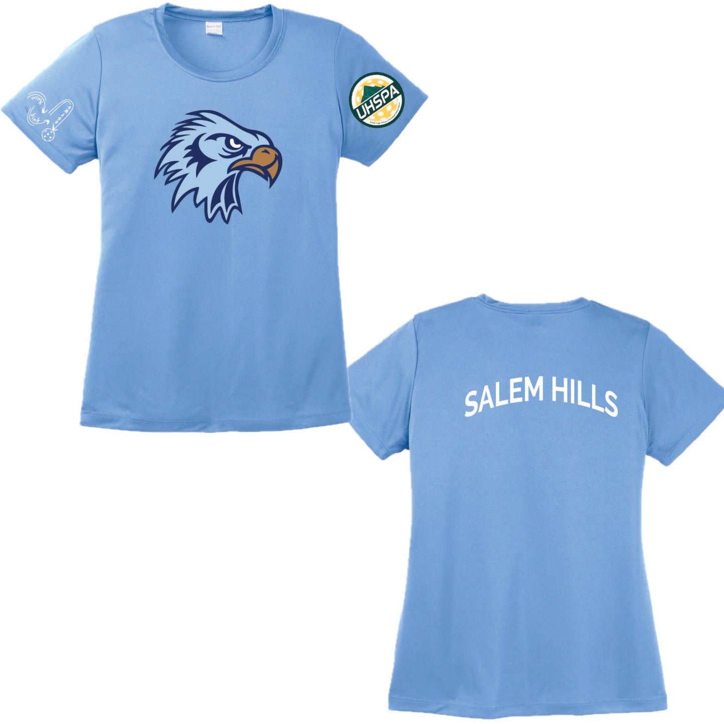 Salem Hills High UHSPA | Women's Short Sleeve Crewneck T-Shirts | 100% Polyester