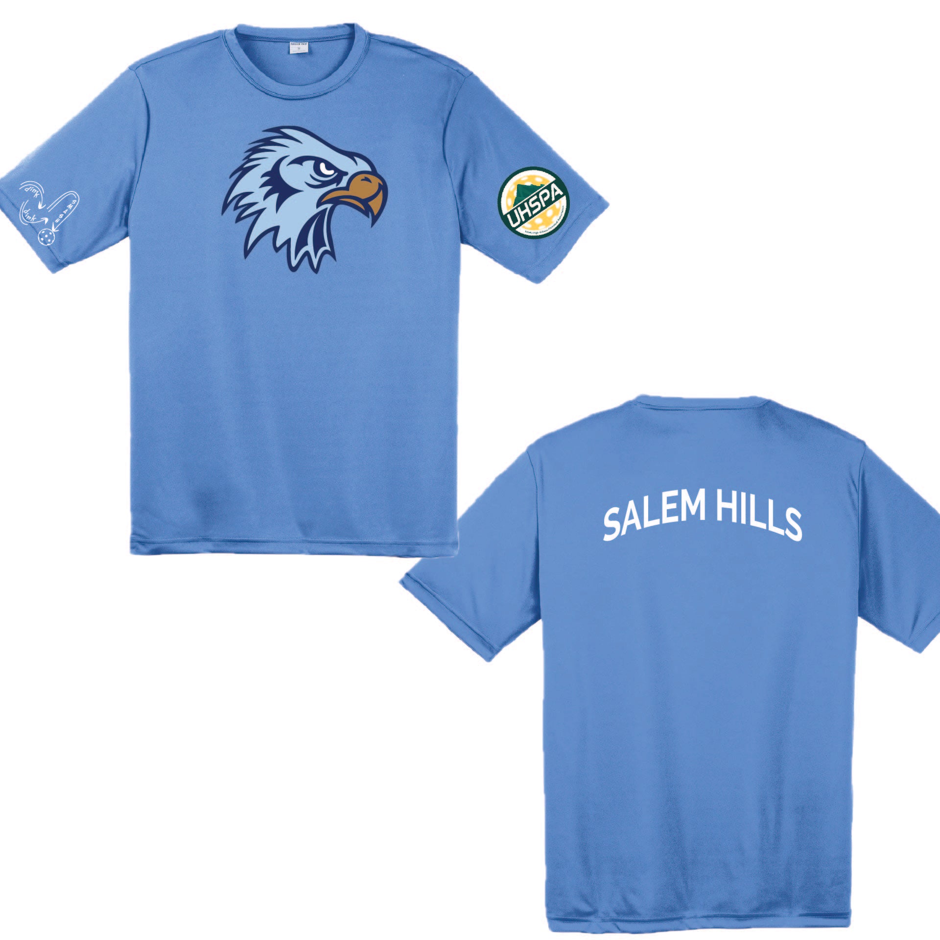 Salem Hills High USHPA | Men's Short Sleeve Crewneck T-Shirts | 100% Polyester