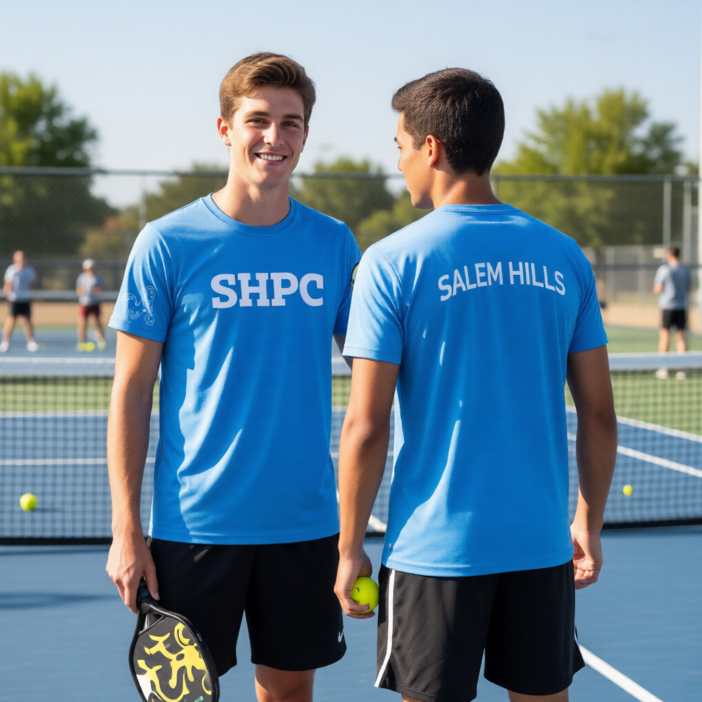Salem Hills High USHPA | Men's Short Sleeve Crewneck T-Shirts | 100% Polyester