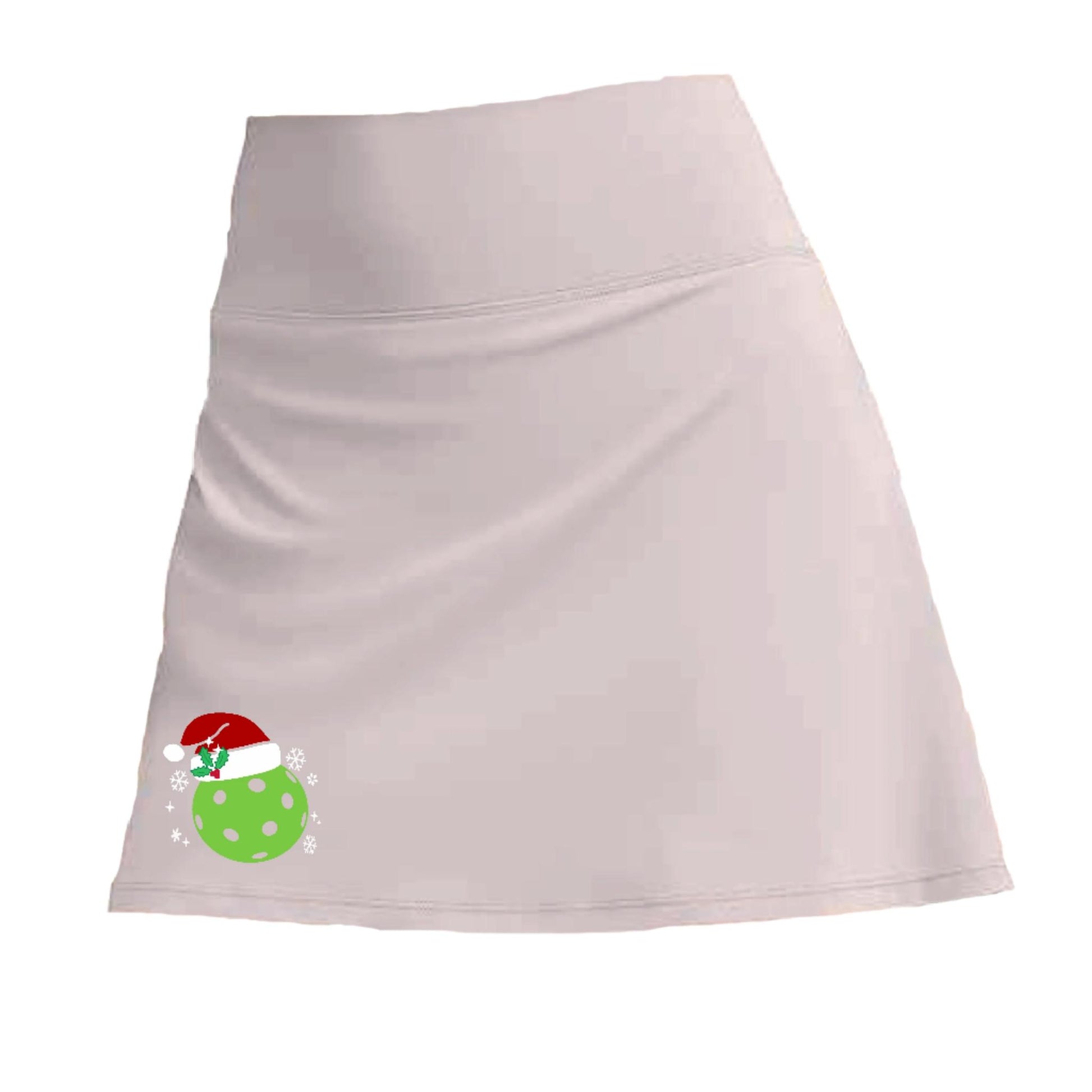 Customizable Two Skorts Set (Black & Grey) Christmas Designs | Pickleball Women’s Skorts | High-Performance Skorts with Shorts and Pockets