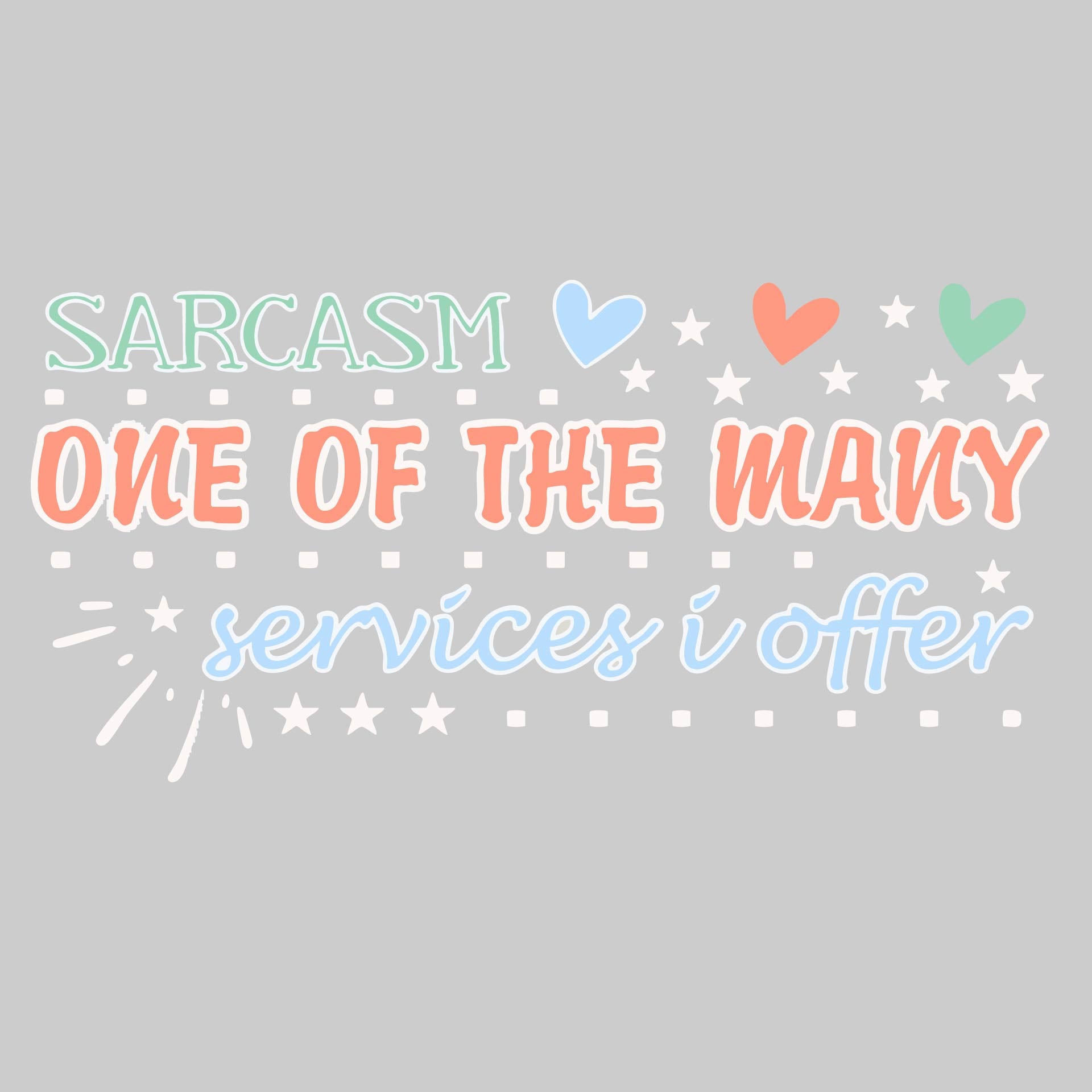 Sarcasm One of the Many Services I Offer | Women’s Long Sleeve V-Neck Performance T-Shirt | 100% Polyester